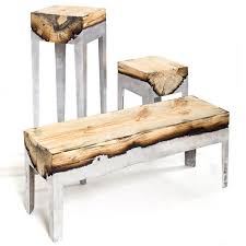 At tree trunk furniture u can get all kinds of wooden luxuries on pocket friendly prices �️. Hilla Shamia Casts Tree Trunks With Aluminium To Form Furniture