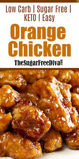 Amazing Sugar Free Orange Chicken In 2020 Keto Recipes Dinner Low Carb Chicken Recipes Keto Recipes Easy