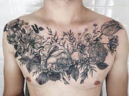 Pin By Robert Banks On Tattoo Chest Tattoos For Women Men Flower Tattoo Tattoo Chest And Sleeve