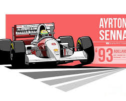 Ayrton Senna 1993 Adelaide Poster By Evan Deciren Ayrton Senna Ayrton Senna