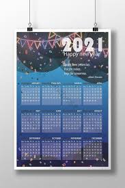 Creative Calendar 2021 Template Design Psd Free Download Pikbest