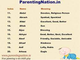 Get muslim baby boy name list for new born kids. Muslim Baby Boy Names With Meanings