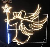 2D Motif IP65 Outdoor Christmas Angel LED Light for Shopping ...