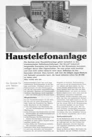 🥰 occupation for young and old, old and young 🥰. Haus Telefonanlage Elektor Magazine