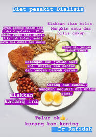 Terdapat banyak pantang larang dalam pemakanan pesakit buah pinggang. Kkmalaysia Ø¹Ù„Ù‰ ØªÙˆÙŠØªØ± Contoh Diet Untuk Pesakit Buah Pinggang Yang Menjalani Rawatan Dialisis Info Tambahan Lebih 20 000 Pesakit Buah Pinggang Dalam Senarai Menunggu Derma Buah Pinggang Jaga Buah Pinggang Kita Amalkan Gaya