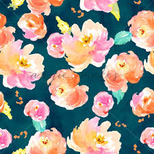 Find over 100+ of the best free watercolor flower images. Navy Blue Flower Pattern Painted Waterc 842852 Png Images Pngio