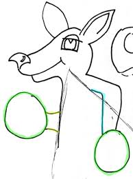 First, start the kangaroo cartoon by sketching out the basic shape of the mother kangaroo. How To Draw Kangaroos And Baby Joey In Her Pouch Cartoon With Easy Step By Step Lesson How To Draw Step By Step Drawing Tutorials