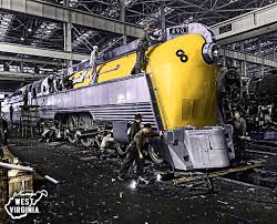 Image result for Federal Yellow 1956 Chesapeake and Ohio Railroad