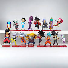 Anime Q Version Dragon Ball Z Super Saiyan Son Goku Gohan Vegeta Gogeta  Piccolo Majin Buu Cell Figures Toys Gift 