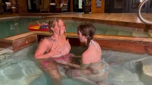 Livinia Roberts Kissing Her Girlfriend While Sucking Nipples And Teasing  Ass In The Pool Lesbian Onlyfans Video | Thothub.