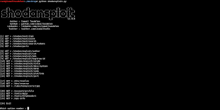 Shodanploit Shodan Command Line Interface Written In Python Red Hat Enterprise Linux Hacking Tools Interface