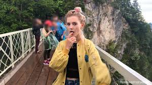 Free Porn Pics of Eva Elfie gives blowjob to her boyfriend outdoor -  MyPornstarBook.net