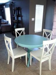 Pin By Kristi Armstrong Girl With T On Blog Posts Painted Kitchen Tables Aqua Living Room White Kitchen Table