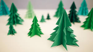 How To Make 3d Paper Christmas Tree Diy Crafts Handimania