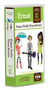 I have 4 cards to share today using dies from this collection. Paper Dolls Teen Scene Card Making Cartridge Use With All Cricut Machines By Cricut From Usa Walmart Com Walmart Com