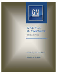 General Motors Strategic Mangement