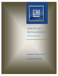 general motors strategic mangement