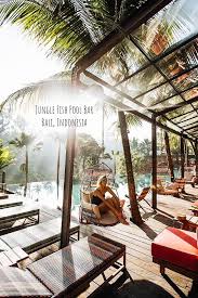 Jungle Fish Pool Bar In Bali Indonesia Jungle Fish Pool Bar Is Ubud S Famous Open Air Split Level Restaurant Ubud Resort Bali Indonesia Resorts Bali Resort