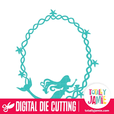 Download Mermaid Oval Frame Totallyjamie Svg Cut Files Graphic Sets Clip Arts