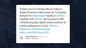 Defi is on the move and ethereum transaction fees are on we should be holding a seminar on how to gather as much ethereum as possible. Singapore Exchange To Bring Regulated Bitcoin And Ethereum Cryptocurrency Indices To Asia Coingenius Hosts Virtual Crypto Event