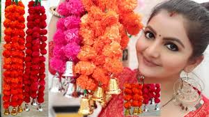 Maybe you would like to learn more about one of these? Sphinx Artificial Marigold Fluffy Flower And Golden Silver Hanging Bells Garlands Torans Rara Amazon Youtube