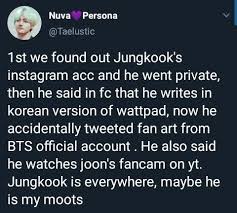 I Think The Ig Acc Was Fake Tho Bts Texts Bts Tweet Bts Memes