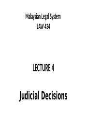 Blm squads based on 'racial colors' make it easy to label dissidents so thoughts & behavior are censured. Lecture 4 Judicial Decision 4 Pptx Malaysian Legal System Law 434 Lecture 4 Judicial Decisions Doctrine Of Stare Decisis In Malaysia The Law Is To Course Hero