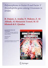PDF) Polymorphisms in Factor II and Factor V thrombophilia genes among  Circassians in Jordan
