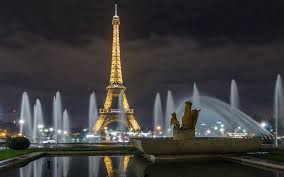 Download Wallpapers Paris Eiffel Tower Night Fountains Of Paris Night Lights Attractions Of Paris France For Desktop With Resolution 1920x1200 High Quality Hd Pictures Wallpapers