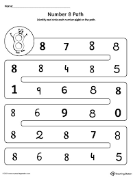 kindergarten numbers printable worksheets myteachingstation com