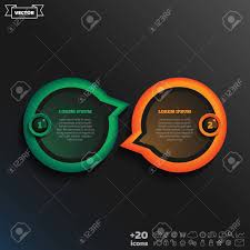 Vector Infographic Design With Colorful Circle On The Black Background