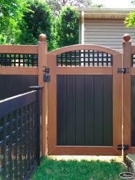 Many manufacturers offer kits that can be used to construct a gate from a fence panel. Illusions Pvc Vinyl Fence Photo Gallery Illusions Fence Backyard Fences Privacy Fence Designs Backyard