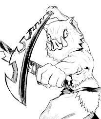 Demon slayer coloring pages inosuke. Slayer Coloring Pages Inosuke Printable Novocom Top