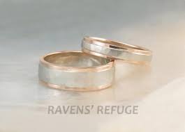 Our selection features hand engraved rose gold wedding rings, heirloom rose gold diamond wedding bands, and simple vintage rose gold wedding rings. Rose Gold And White Gold Wedding Band Set Hammered Two Tone Etsy
