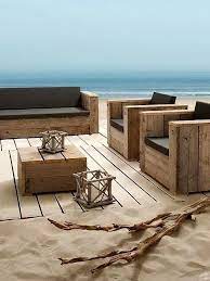 Reclaimed Wood Patio Furniture Deck Patio Furniture Made From Recycled Wood Pallets That You Can Get Salon De Jardin Palettes Meuble Jardin Palette Jardin