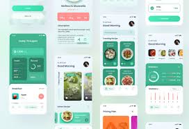 In mobile templates, ui kits. Vegeat Healthy Food Ios App Design Figma Psd In Ux Ui Kits On Yellow Images Creative Store