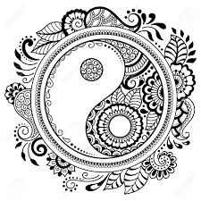 Animal mandala owl coloring pages to download and print unique. Circular Pattern In The Form Of A Mandala Yin Yang Decorative Symbol Mehndi Style Decorative Pattern In Oriental Style Coloring Book Page Royalty Free Cliparts Vectors And Stock Illustration Image 94824016