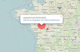 Un séisme en bretagne la nuit dernière. Un Seisme Secoue Les Pays De La Loire Et La Nouvelle Aquitaine