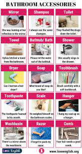 Bathroom Accessories Bathroom Items Learn English English Vocabulary