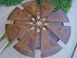 Expandable Round Table By Western Heritage Furniture Expanding Round Table Rustic Round Table Expandable Dining Table