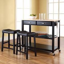 Natural wood top portable kitchen island. Crosley Kitchen Islands Carts Hayneedle
