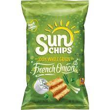 Sunchips French Onion Flavored Whole Grain Chips 7oz Sun Chips French Onion Snacks