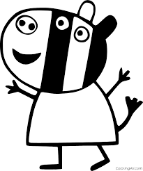 Free printable zebra coloring pages. Zoe Zebra Coloring Page Coloringall