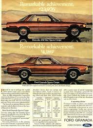 450 Slc Vs Granada Ford Granada Ford Automobile Advertising