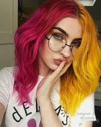 Reposting Alternative Galaxy Official Lipstick By Colourpopcosmetics Hair Dye By Arcticfoxhaircolor Split Dyed Hair Hair Dye Colors Dyed Hair
