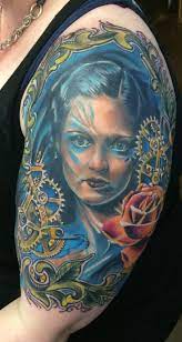 It S Finally Done By Joshua Hood At 8th Ave Tattoo In Eugene Oregon Tattoo Ilovemyink Tattoos Multnomah Falls Oregon Oregon Pictures