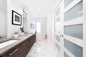 I wanted it to be space saving and float off of the. Bathroom Gallery White Bathroom With Dark Wood Vanity