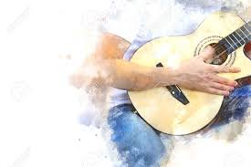 Happy young man playing guitar on old sofa. Abstract Beautiful Man Guitarist Playing Acoustic Guitar In The Stock Photo Picture And Royalty Free Image Image 139794457