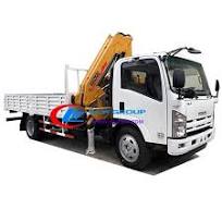 ISUZU ELF 5000kg truck mounted knuckle crane for sale ...