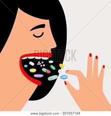 Woman Swallow Pills Vector Photo Free Trial Bigstock It's about avoiding the downfall of depressions or death, while enjoying life under the influence. bigstock
